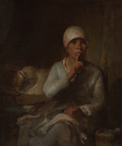 女と子供 (沈黙) 作： Jean Francois Millet