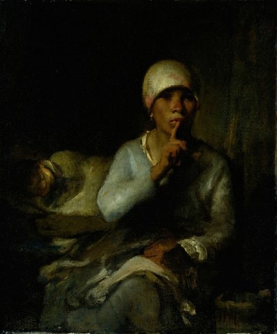 女性と子供の沈黙、185560。 作： Jean Francois Millet