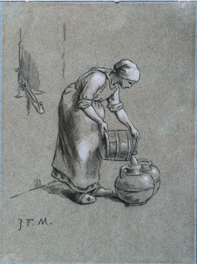 井戸の女 作： Jean Francois Millet