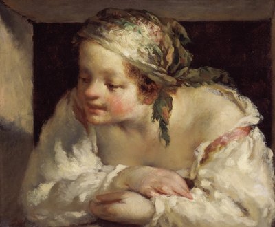 若い女性、184445年 作： Jean Francois Millet