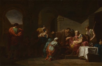 農民からホスピタリティを受けたベリサリウス、1779 作： Jean François Pierre Peyron