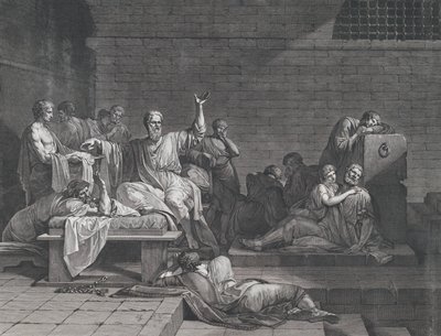ソクラテスの死、1790年。 作： Jean François Pierre Peyron