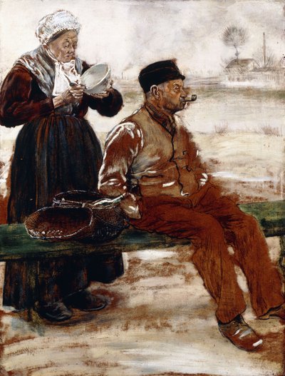 食事の後、 作： Jean Francois Raffaelli