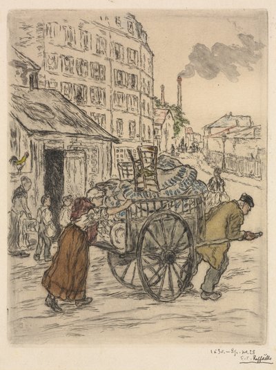 引越し 作： Jean Francois Raffaelli