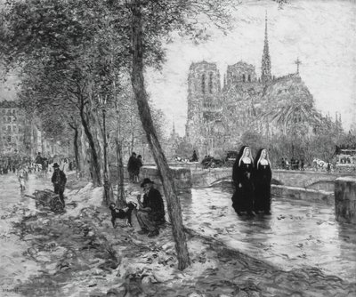 Notre Dame de Paris, 189095。 作： Jean Francois Raffaelli