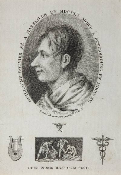 ギヨーム・ルーヴィエの肖像1760-1815、1815 作： Jean Francois Xavier Hattenberger