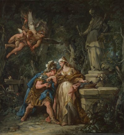 メデアへの永遠の愛情を誓うジェイソン 作： Jean François de Troy