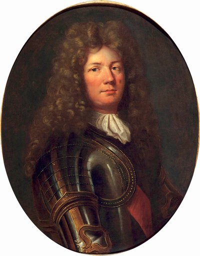 フランスの牧童、ヴォーバン・セバスティアン・ジ・プレストル（1633-1707）の肖像。フランソワ・デ・トロイ（1645-1730）の絵画。ヴェルサイユの美術館。 作： Jean François de Troy