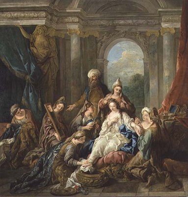 エステルの便器 作： Jean François de Troy