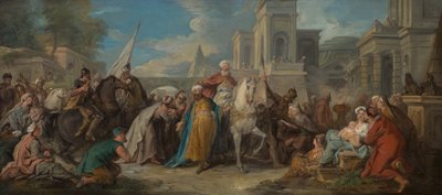 モルデカイの勝利、1736年頃（キャンバスに油彩） 作： Jean François de Troy