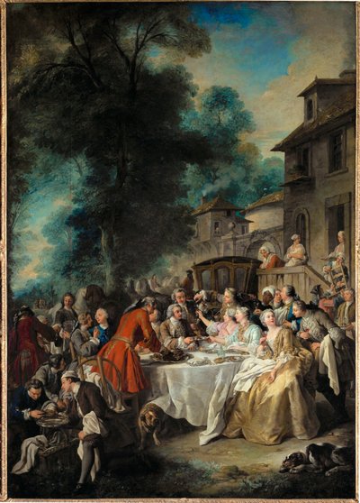ハンティング・ランチ 作： Jean-François de Troy