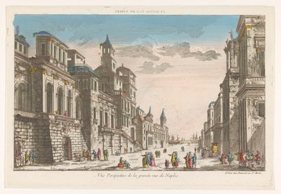 ナポリの海に面した通りの眺め La grande rue de Naples (オブジェクトのタイトル) 作： Jean François Daumont