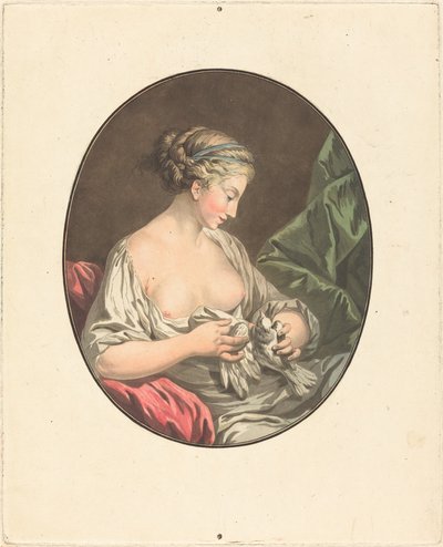 金星と鳩 作： Jean François Janinet after Jean Jacques François Le Barbier I