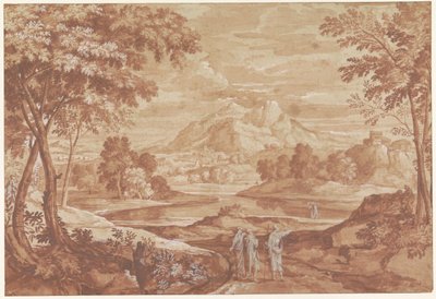 人々が歩くアルカディアの風景 作： Jean François Millet (II)