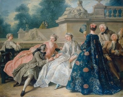愛の宣言。 1731 作： Jean François de Troy