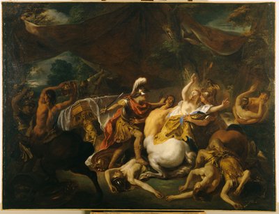 ラピテスとケンタウロスの戦い 作： Jean François de Troy