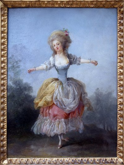 ルイ16世の踊り子ジャン・フレデリック・シャル（1752-1825）の絵画、油彩・カンヴァス、18世紀後半。ナント美術博物館 作： Jean Frederic Schall