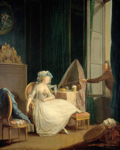 軽薄な愛、c。 1780。 作： Jean Frederic Schall