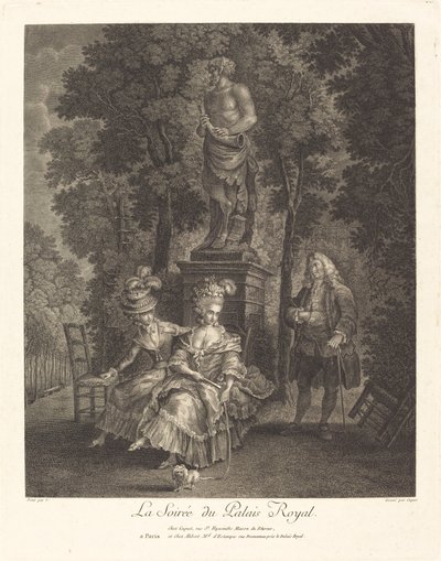王宮の夜 作： Jean Gabriel Caquet after François André Vincent