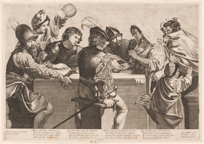 占い師 作： Jean Ganière after Valentin de Boullogne