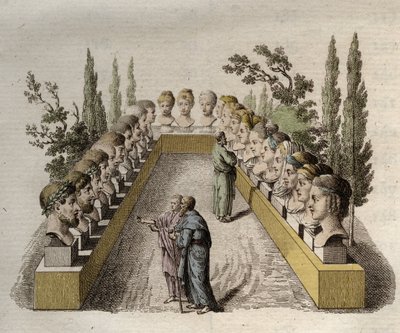 人相学 - Physiognomony - 異なる人相を観察し、それを突き詰めようとする数人の哲学者たち - Johann Gaspar (Gaspard) Lavater (1741-1801) の「The art of knowing men through physiognomy」の1808年の刻印 - 1806年 作： Jean Gaspard Lavater