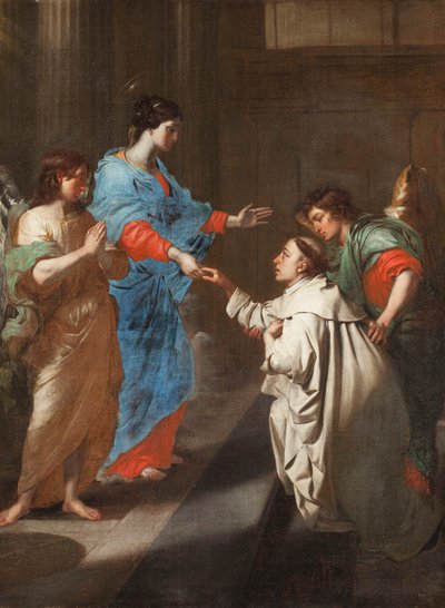 祝福されたヘルマン・ヨーゼフの聖母マリアへの神秘的な婚約。 作： Jean Guillaume Carlier