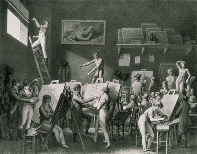 ジャックルイデイビッドのスタジオ（1748〜1825年） 作： Jean Henri Cless