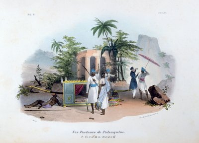 パラカンのポーター、1828 作： Jean Henri Marlet