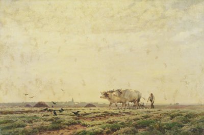 最初の溝、オートアルザスまたは労働者、1883 作： Jean Henri Zuber