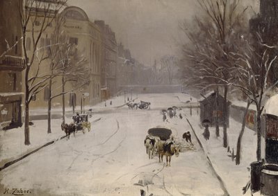 レンヌラスパイユクロスロード、1889年 作： Jean Henri Zuber