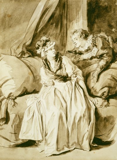 手紙またはスペイン語の会話 作： Jean Honore Fragonard
