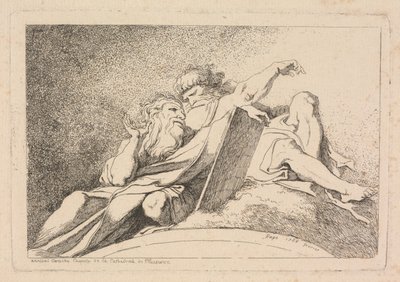 二人の預言者 作： Jean Honoré Fragonard after Annibale Carracci