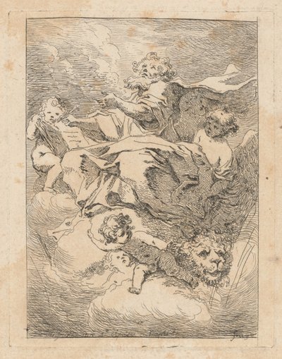 聖マルコ 作： Jean Honoré Fragonard after Giovanni Lanfranco