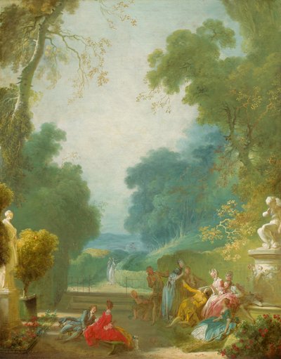 A Game of Hot Cockles』（17751780年）。 作： Jean Honore Fragonard