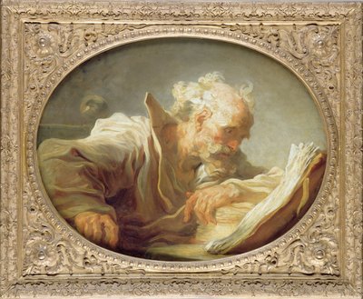 哲学者、1764年頃（146465も参照） 作： Jean Honore Fragonard