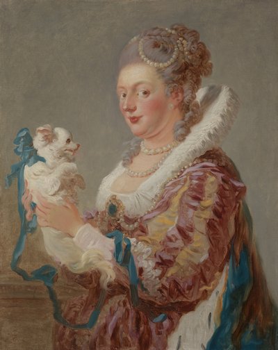 犬を連れた女性、1769年頃（帆布に油彩） 作： Jean Honore Fragonard
