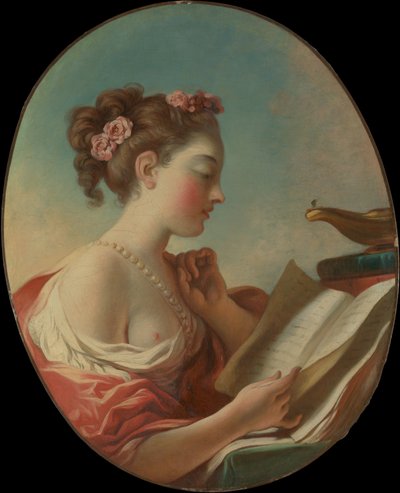 警戒の寓意、ca。 1772年。 作： Jean Honore Fragonard