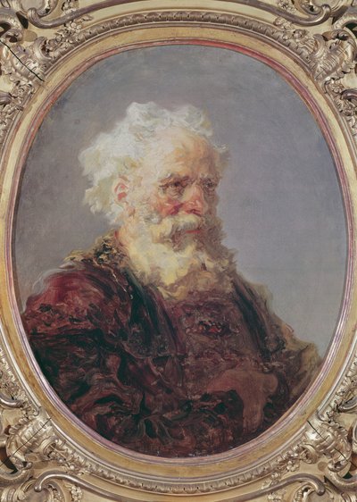 老人、白い髪の男、1767年頃 作： Jean Honore Fragonard