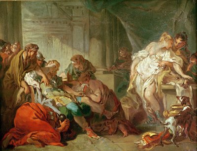 アンティオコスとストラトニツェ 作： Jean Honore Fragonard