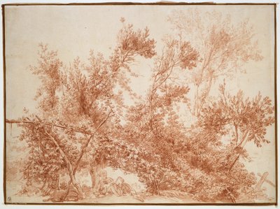二人の子供のいるアーバー（ル・ニッド・ダルムール） 作： Jean Honore Fragonard