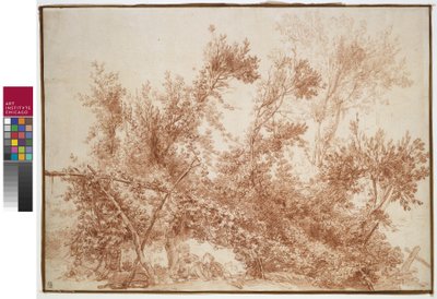 2人の子供とアーバー 作： Jean Honore Fragonard