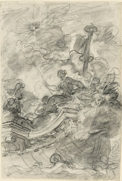 アストルフォ、アンドロニカとソフロシナとともに出航 作： Jean Honore Fragonard