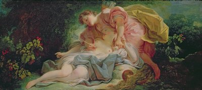 ケファルスとプロクリス（キャンバスに油彩） 作： Jean Honore Fragonard
