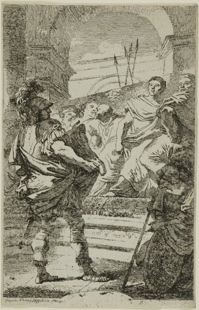 カルタゴ元老院前のファビウス・マクシムス 作： Jean Honore Fragonard