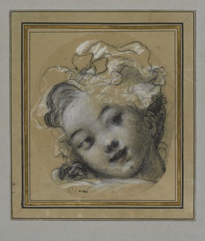 ボンネットを持つ少女 作： Jean Honore Fragonard