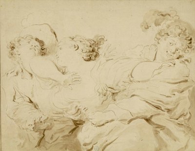 スラップ、1785。 作： Jean Honore Fragonard