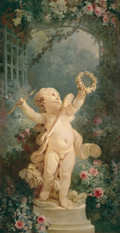 愛の凱旋（復元前） 作： Jean Honore Fragonard
