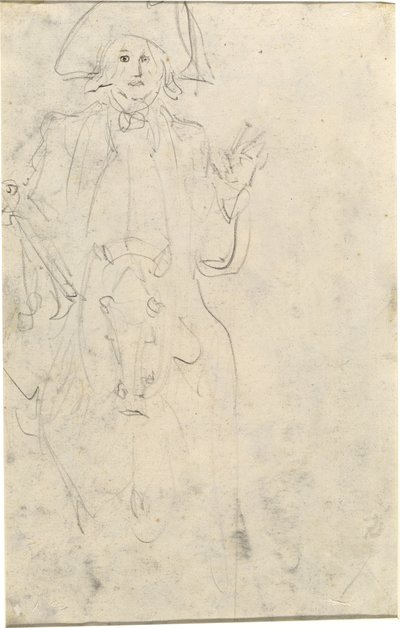馬に乗った男 [裏面] 作： Jean Honore Fragonard