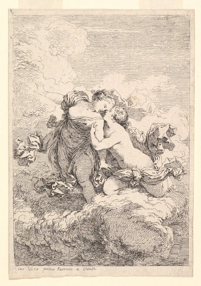 神話のシーン、おそらくダイアナはカリストを誘惑する。 1764。 作： Jean Honore Fragonard
