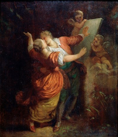 愛の誓い」、18世紀半ば。 作： Jean Honore Fragonard